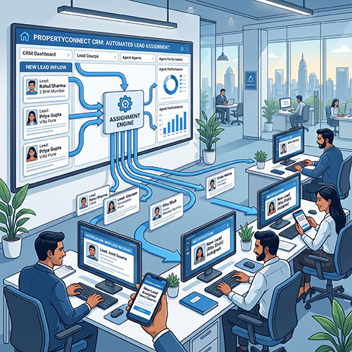 Assign Property Leads to Sales Team