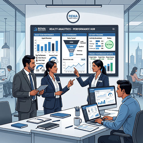 Monitor Real Estate Sales Team Performance